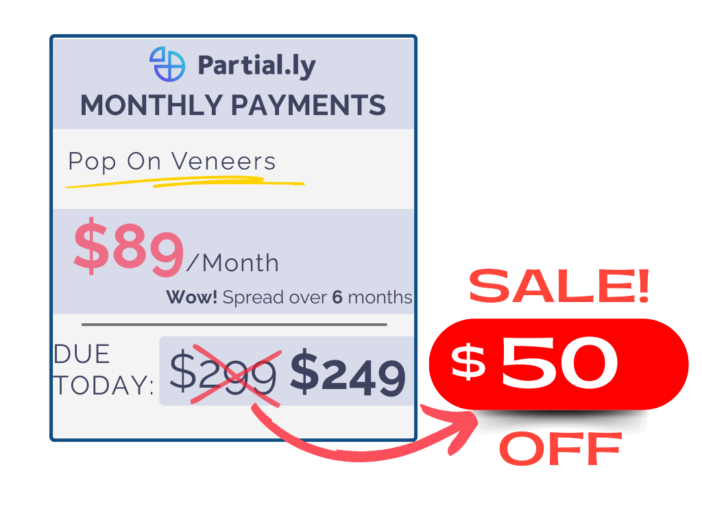 Monthly Payment Plan - Poponveneers with At Home Impression Kit - $50 Off
