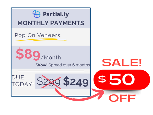 Monthly Payment Plan - Poponveneers with At Home Impression Kit - $50 Off
